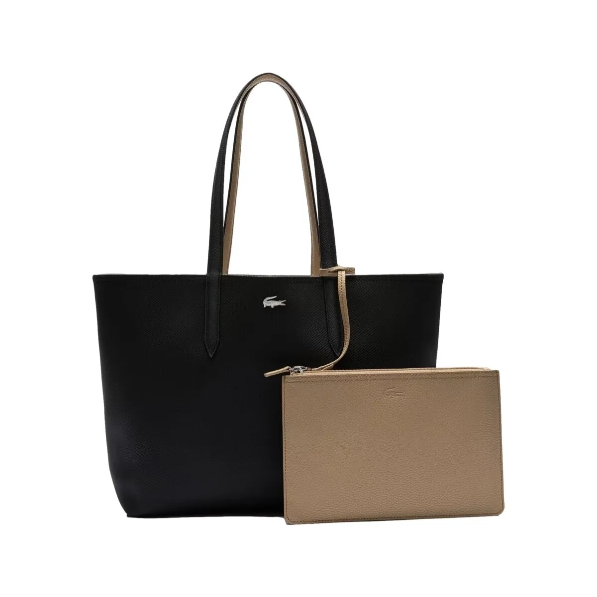 Anna Reversible Bicolor Tote Bag - Noir