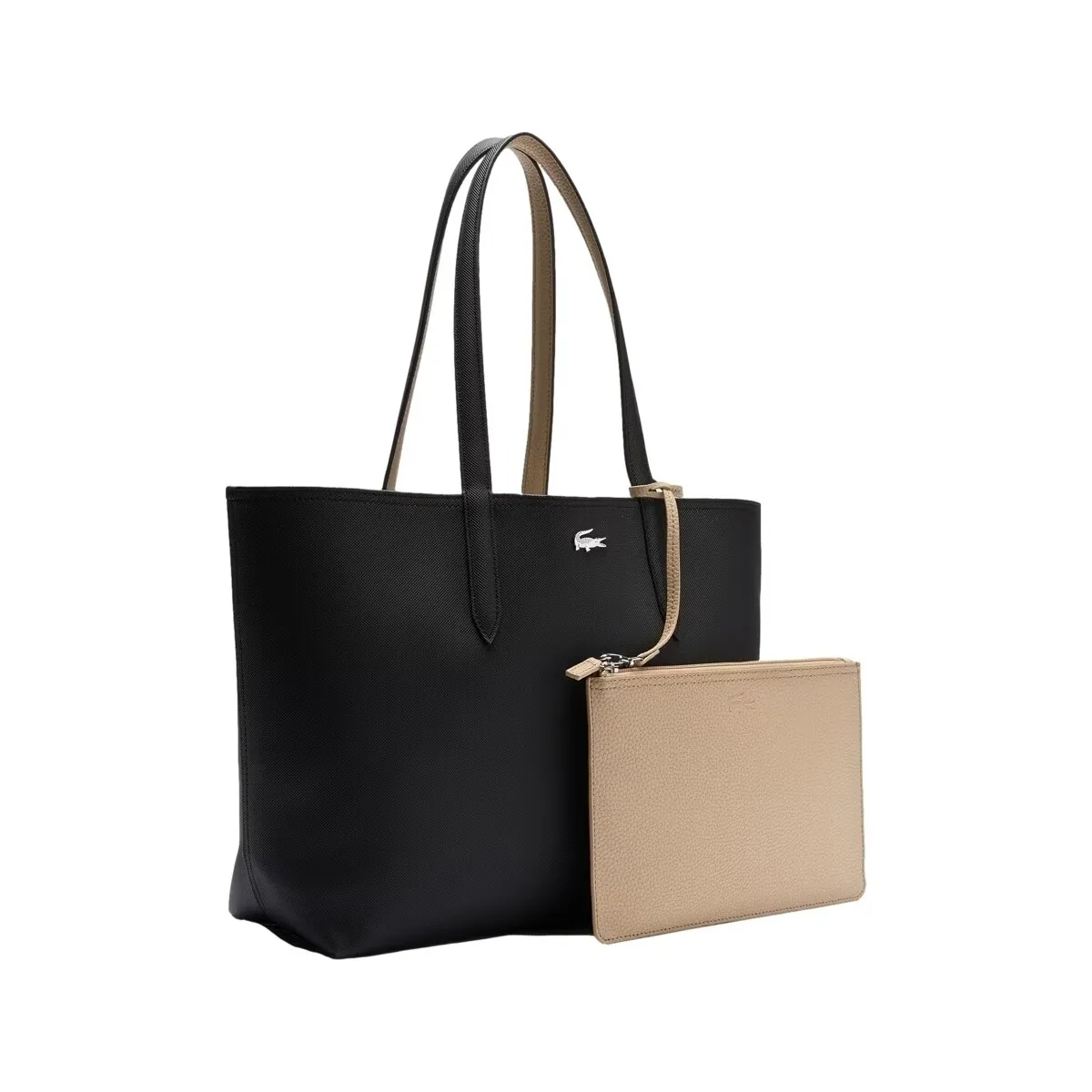 Anna Reversible Bicolor Tote Bag - Noir