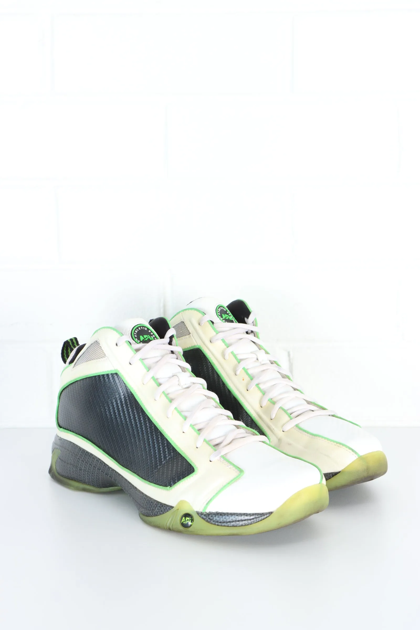 APL Concept 1 White/Black/Green Basketball Shoes (Size 11)