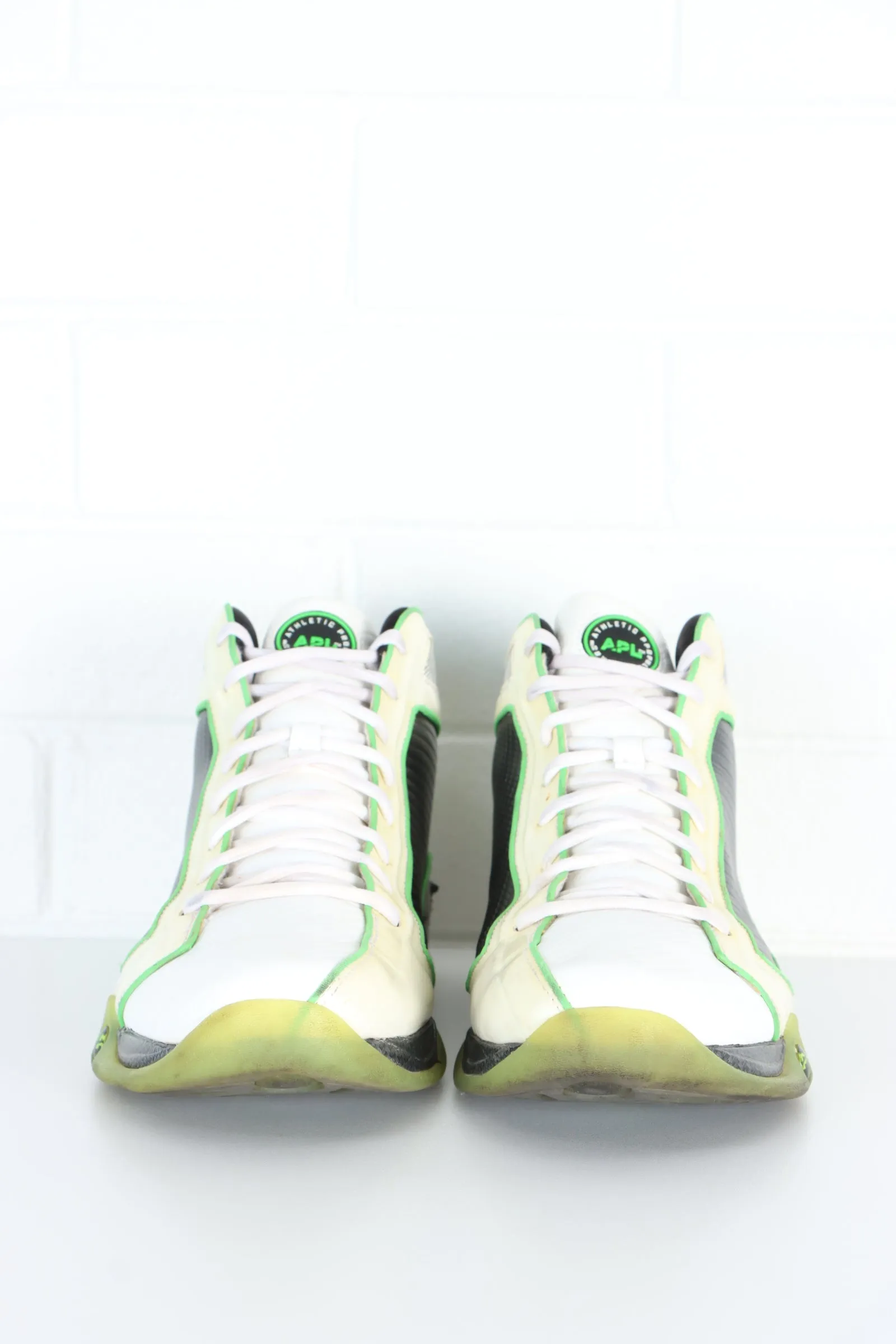 APL Concept 1 White/Black/Green Basketball Shoes (Size 11)