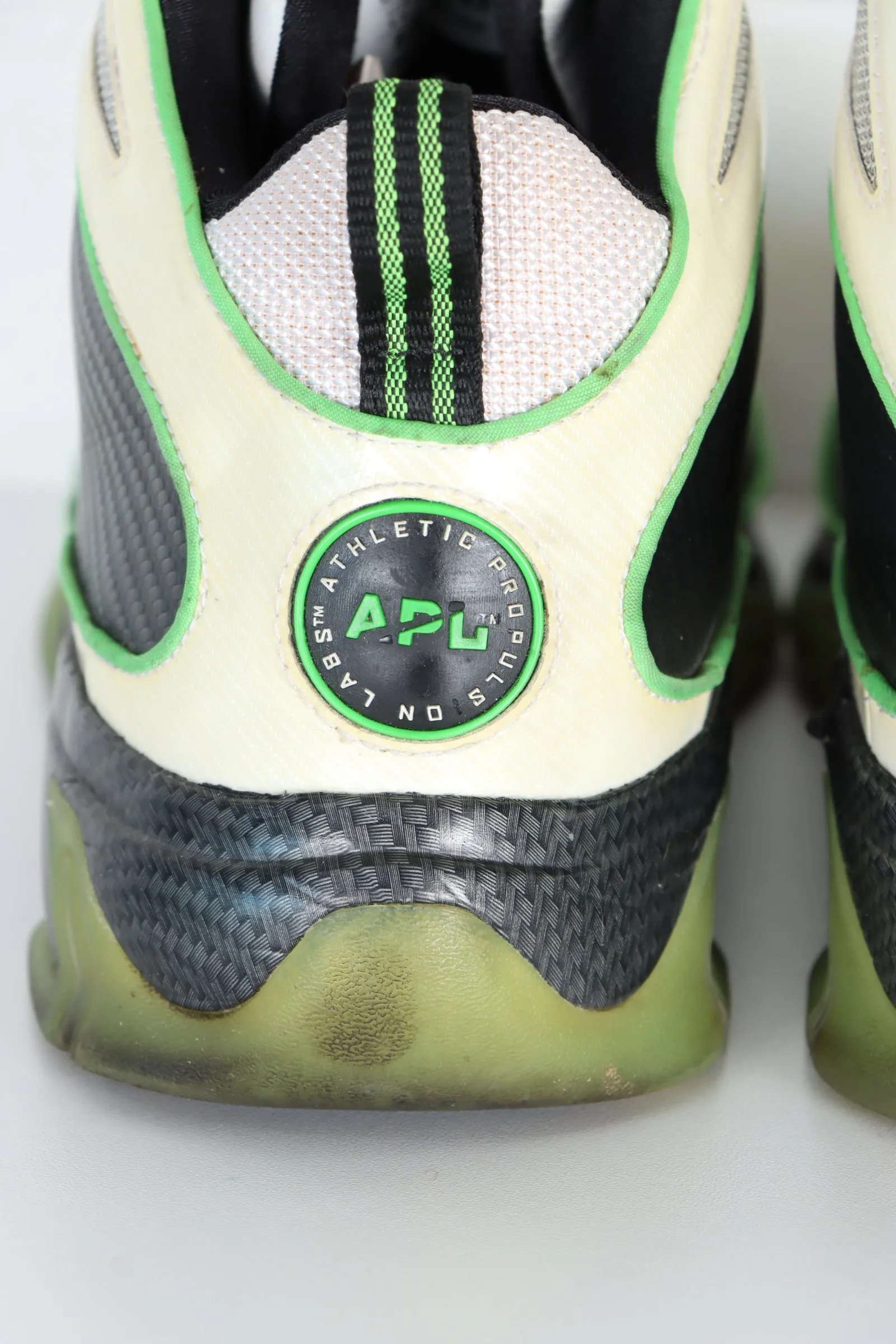 APL Concept 1 White/Black/Green Basketball Shoes (Size 11)