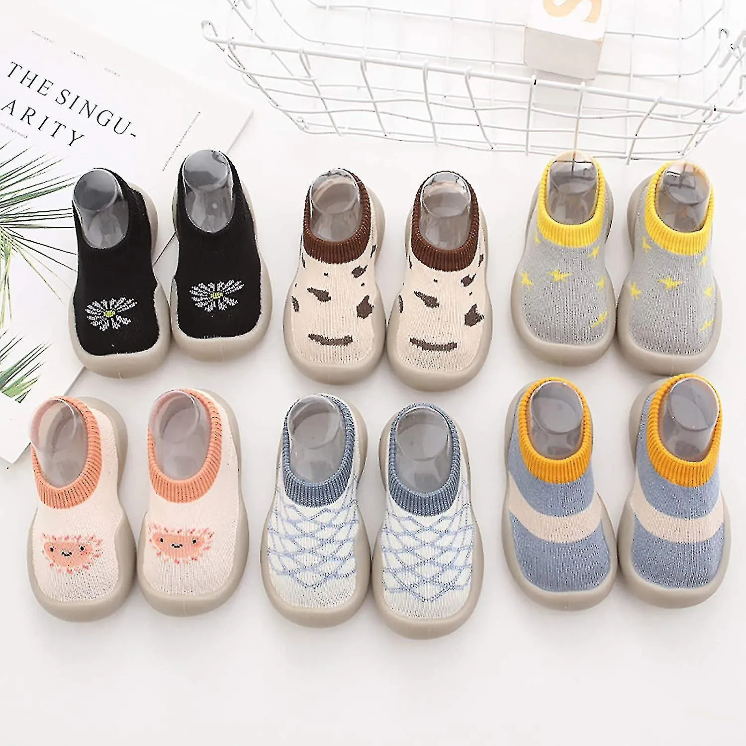 Baby Slippers Socks Toddler Girls Slippers Cotton Newborn Boys Breathable First Gift