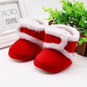 Baywell Spring Winter Warm Newborn Boots 1 Year Baby Girls Boys Shoes Toddler Soft Sole Fur Snow Boots 0-18m