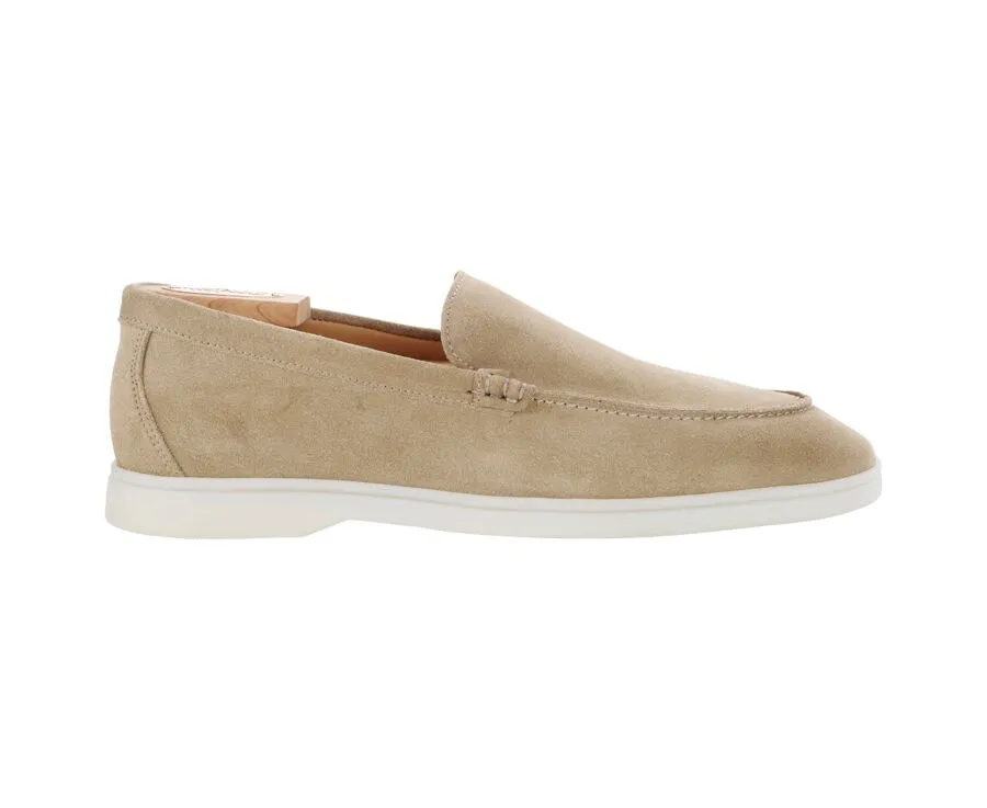 Beige Suede Men's loafers - MANASOTA II