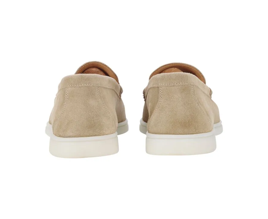 Beige Suede Men's loafers - MANASOTA II