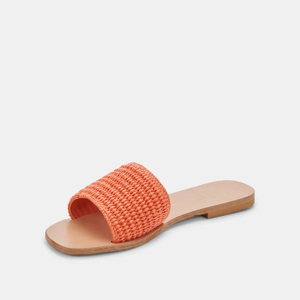 BELLE SANDALS ORANGE RAFFIA– Dolce Vita 6823468564546