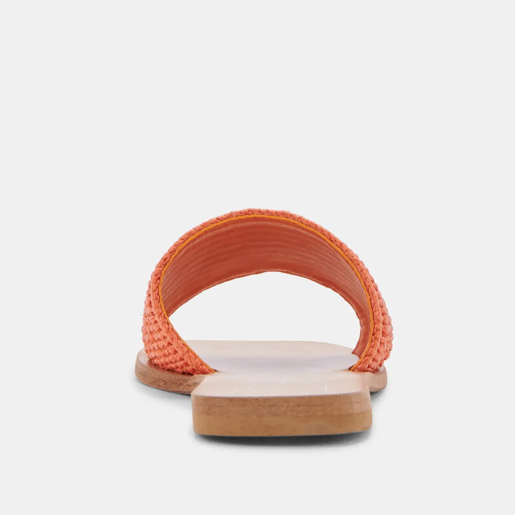 BELLE SANDALS ORANGE RAFFIA– Dolce Vita 6823468564546