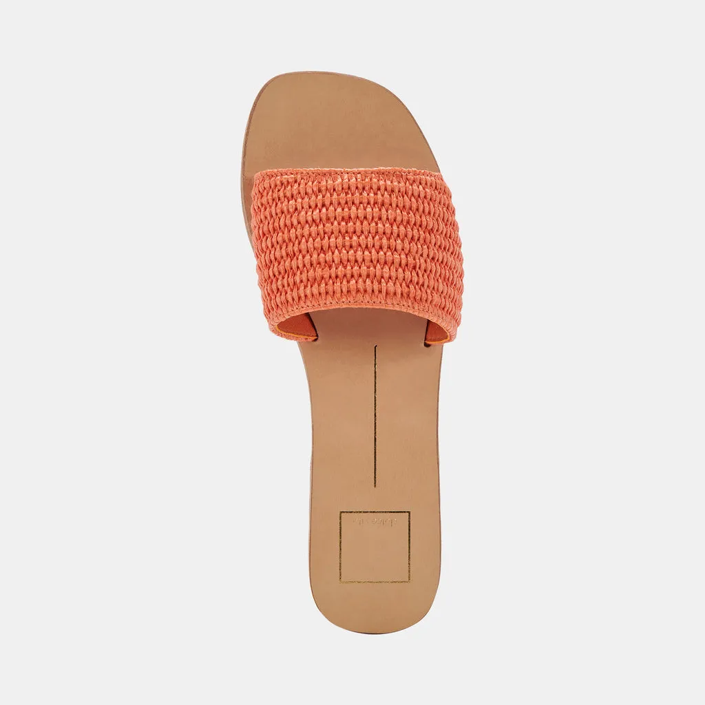 BELLE SANDALS ORANGE RAFFIA– Dolce Vita 6823468564546