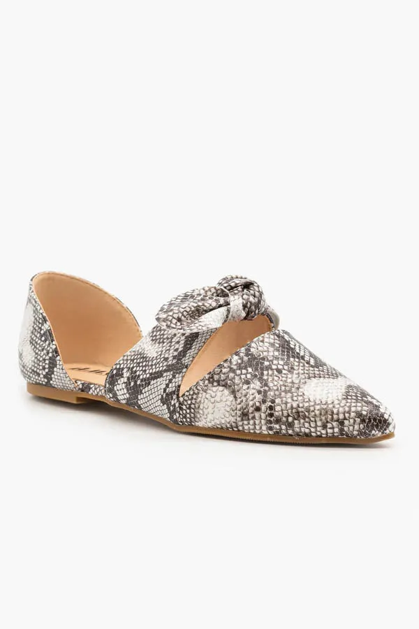 BK Brand Isabella Snake Flats