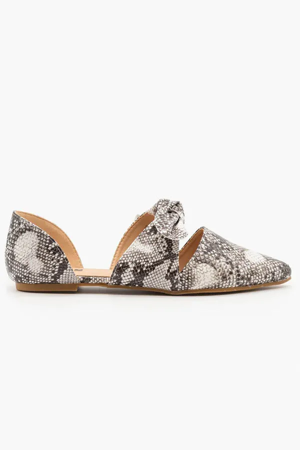 BK Brand Isabella Snake Flats