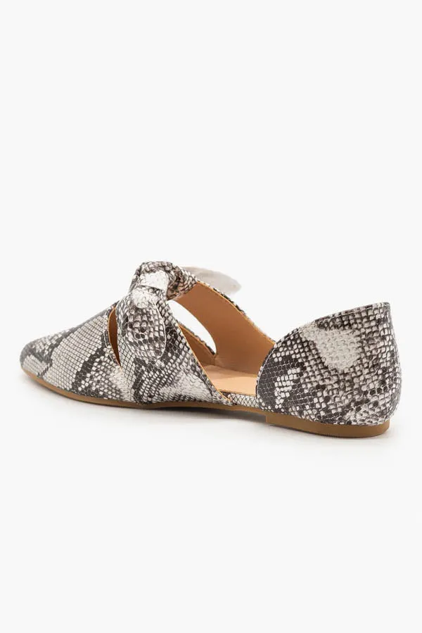 BK Brand Isabella Snake Flats