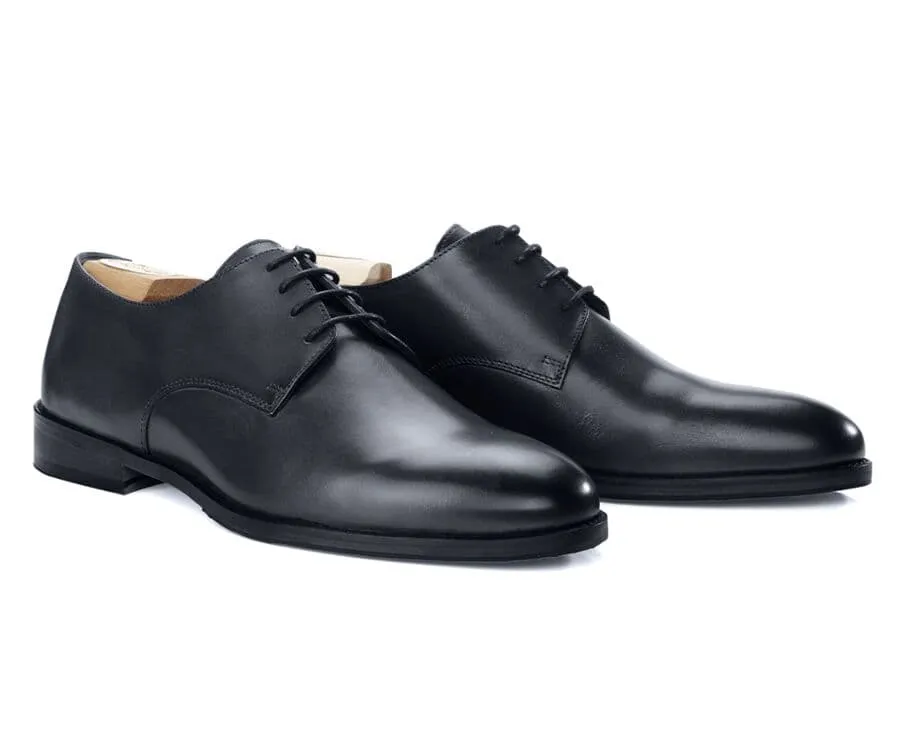 Black Derby Shoes - DOVER II