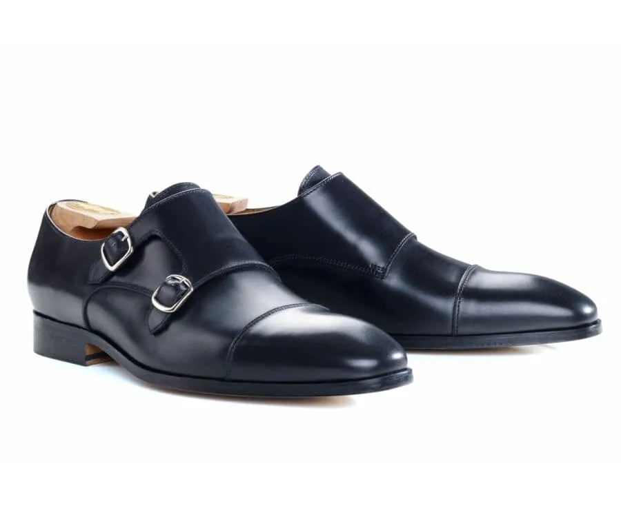 Black double Buckle Shoes - CHEDDINGTON