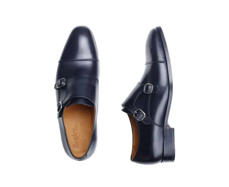 Black double Buckle Shoes - CHEDDINGTON