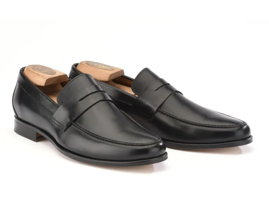 Black leather loafers - DAVIES II