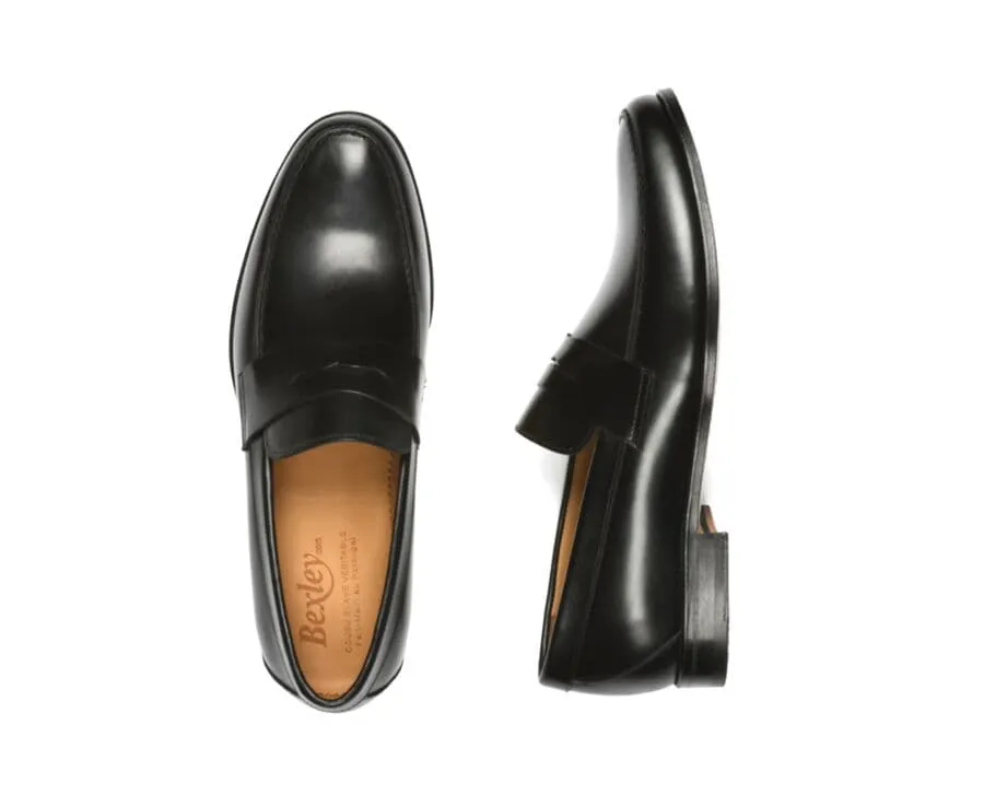 Black leather loafers - DAVIES II