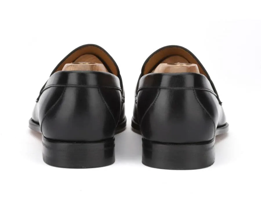 Black leather loafers - DAVIES II