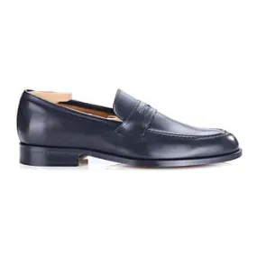 Black leather men's loafers - DIXTON