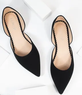 Black Pointed Toe Flats