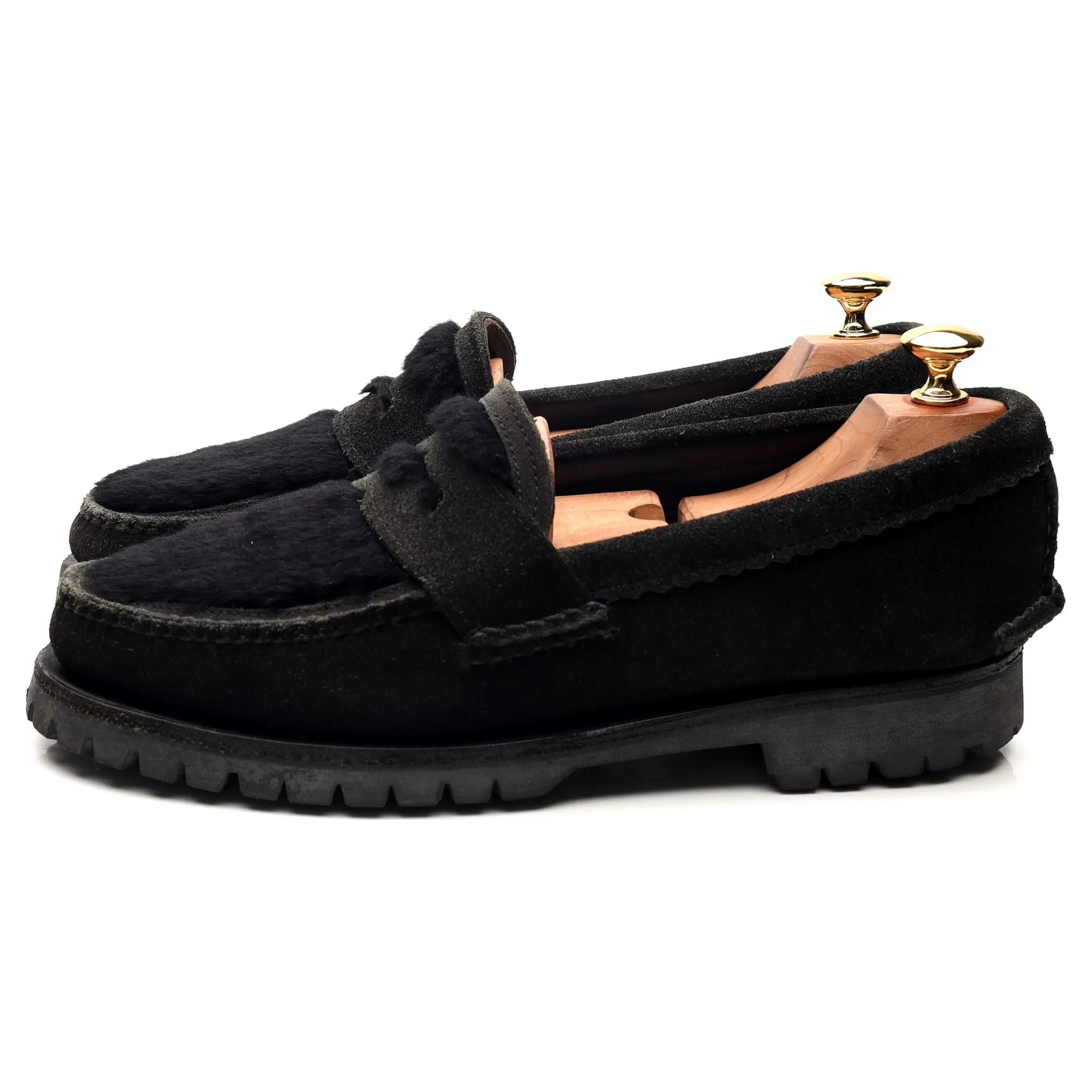 Black Suede Loafers UK 8 US 9