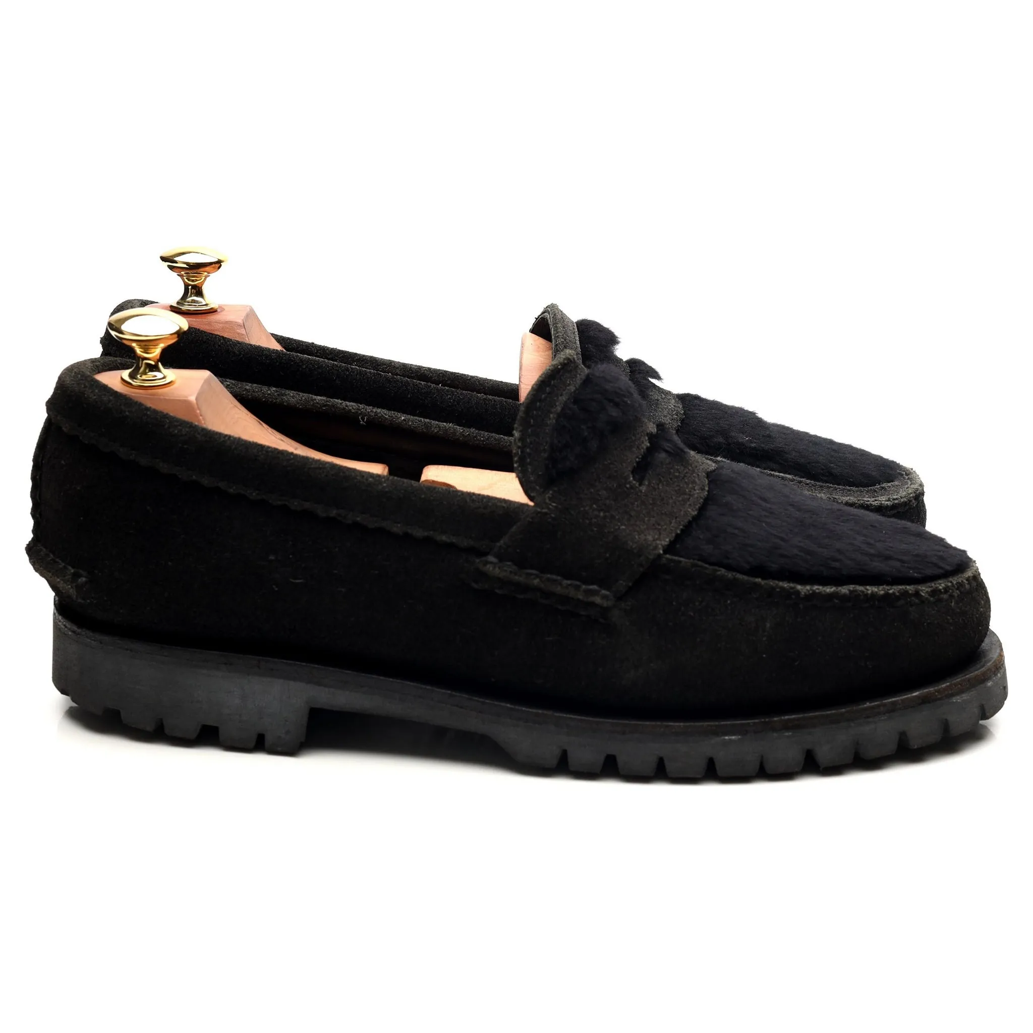 Black Suede Loafers UK 8 US 9