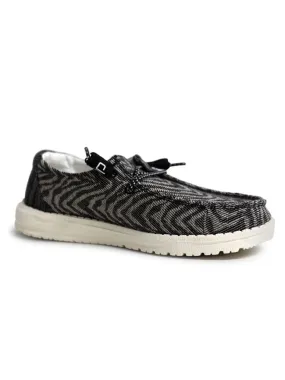 Black Zebra Women's Casual Shoes - Wendy Woven