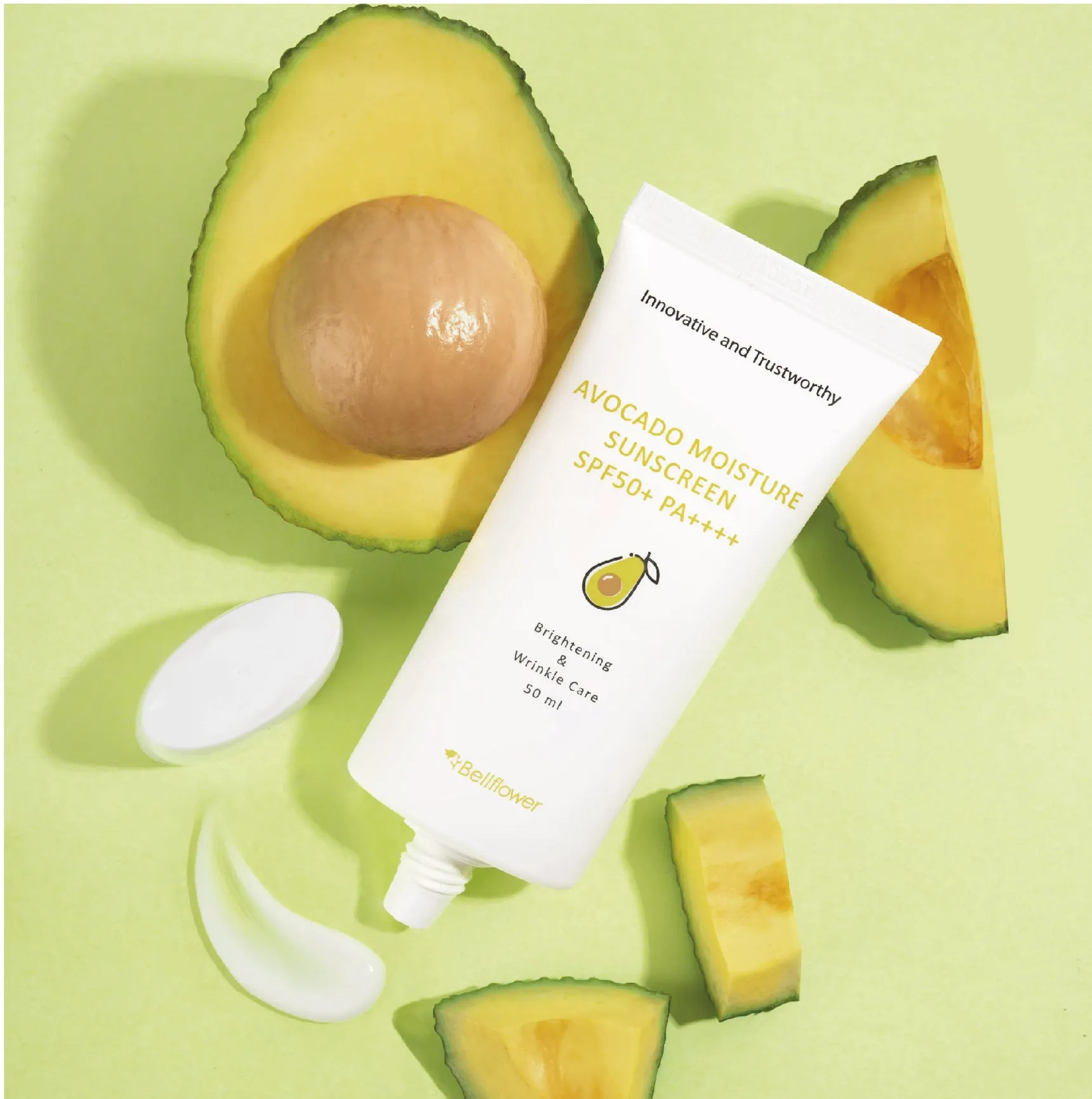 Bloqueador Solar Avocado Moisture Sunscreen  SPF50+ PA++++ 50ml