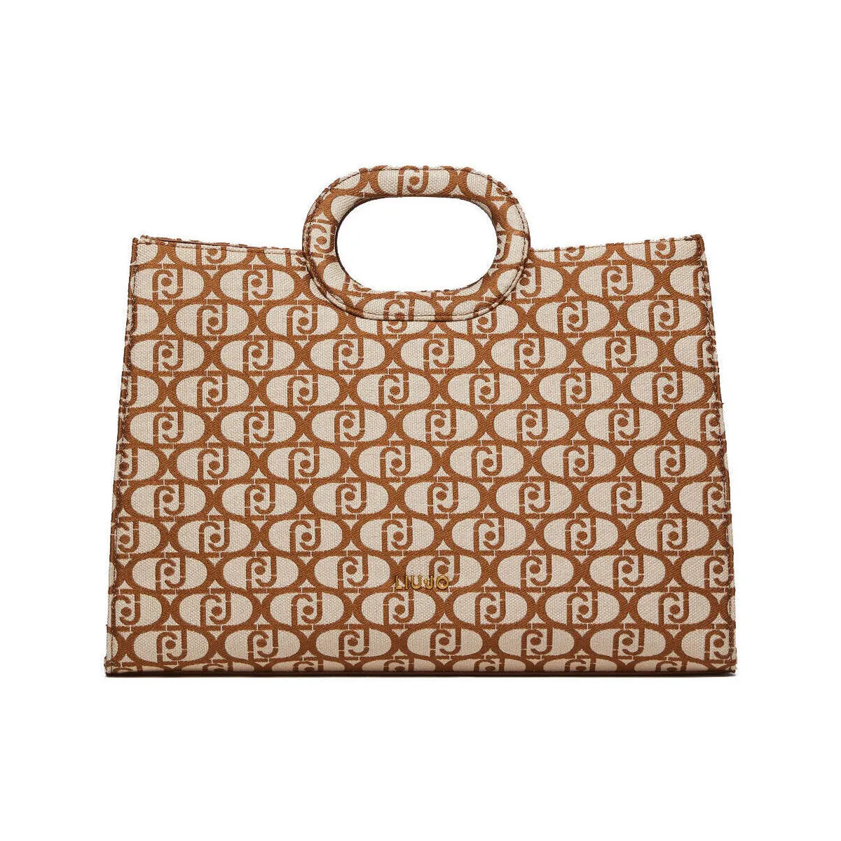 Bolso tote con jacquard logotipo