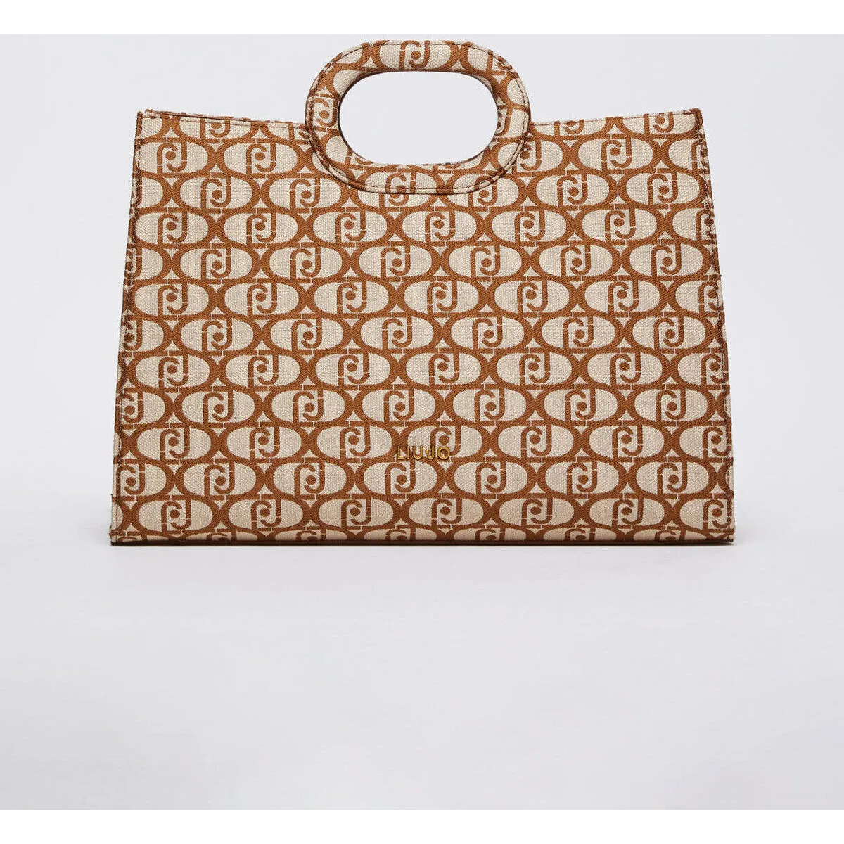 Bolso tote con jacquard logotipo