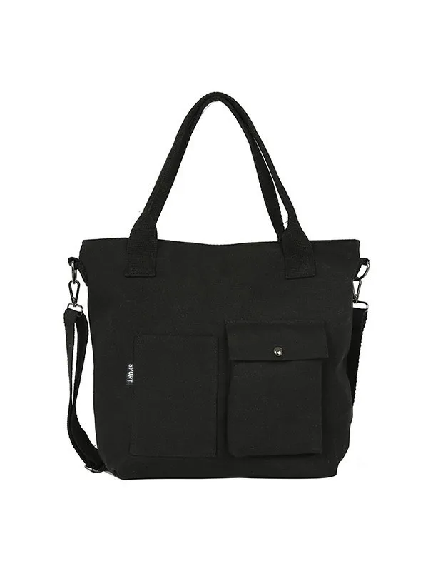 Bolso tote de lona convertible