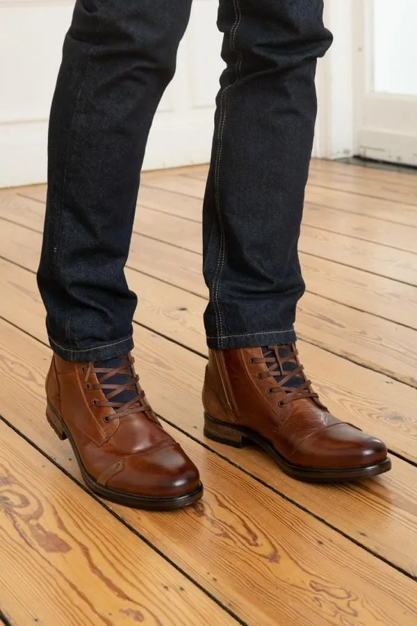 Boots/Botas Hombre Redskins Yani Cognac Marine