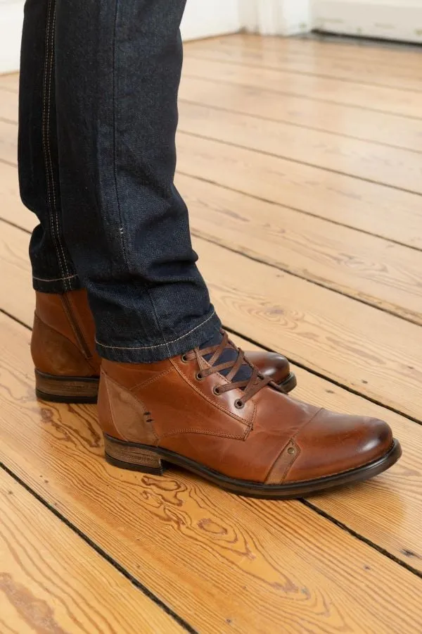 Boots/Botas Hombre Redskins Yani Cognac Marine