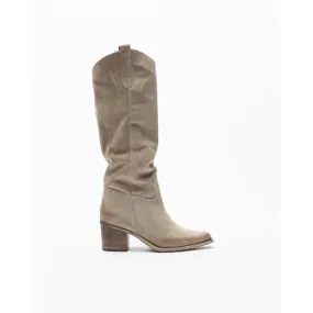 Botas Cowboy PROF Text1 Beige