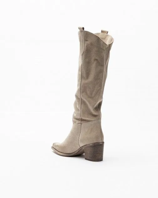 Botas Cowboy PROF Text1 Beige