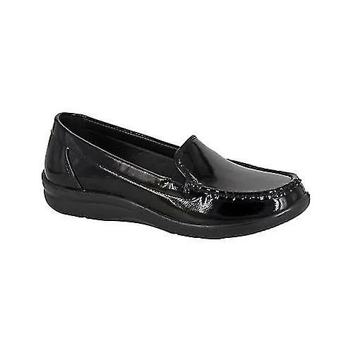 Boulevard Womens/Ladies Patent PU Loafers