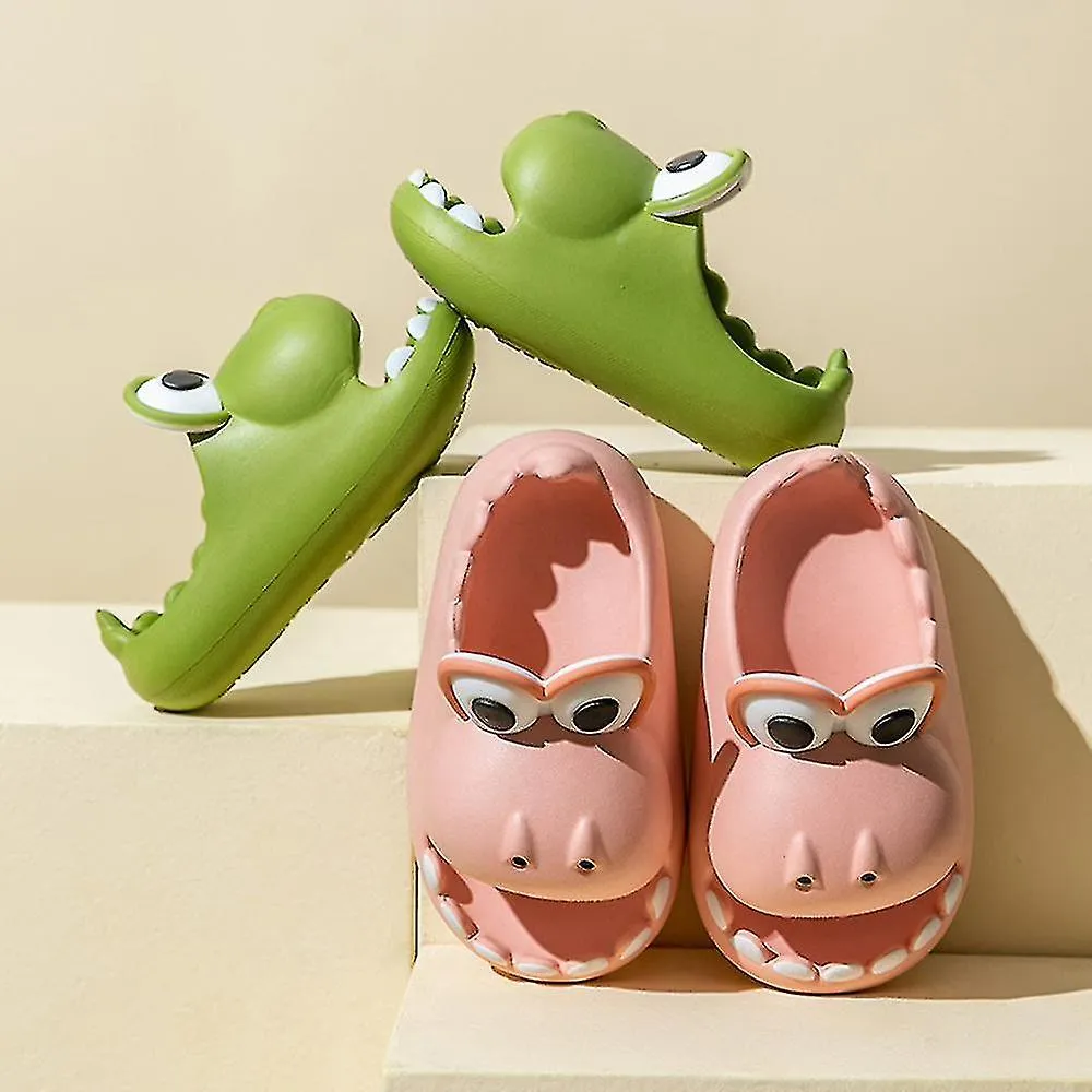 Boys Girls Summer Slippers Cute Dinosaur Thick Bottom Slip Resistant Slippers