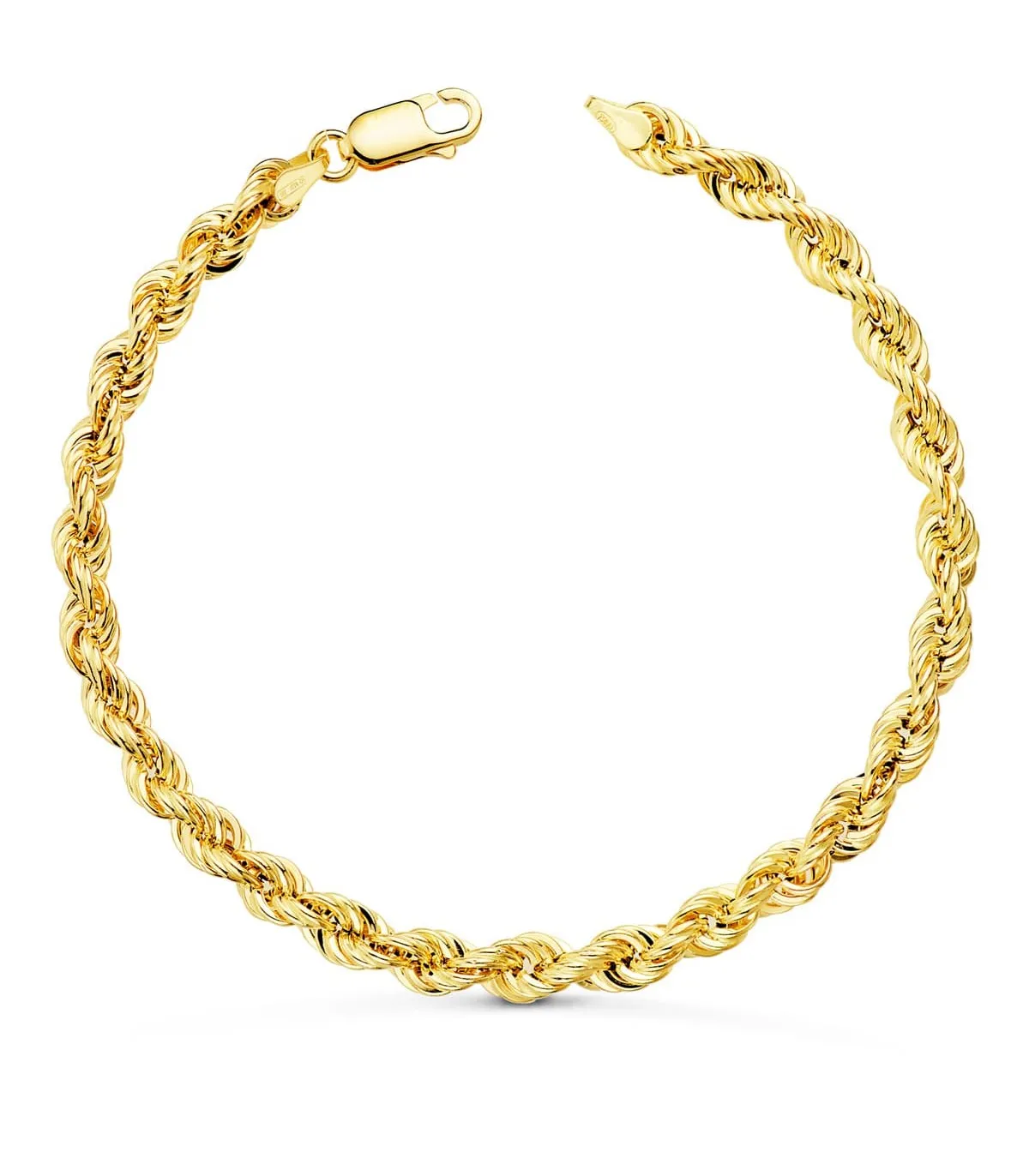 Bracelet Corde Torsadée Or 18K 20cm