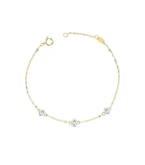 Bracelet Diamants Chérie Or 18K 0.045 Ct.