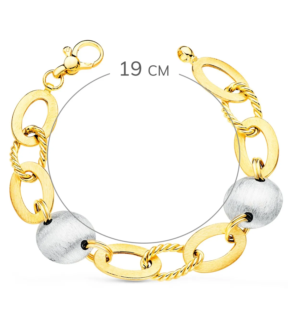 Bracelet Femme Or Bicolore 18K Paradis