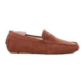 Brick Suede Men's Driving Moccasins - SEACREST II