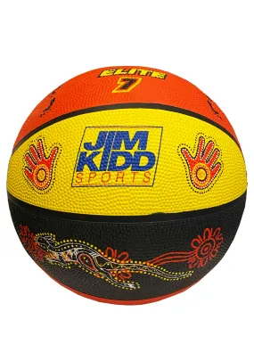 BURLEY JKS Rubber Indigenous Basketball Size 5 and 7 - Buy Now!