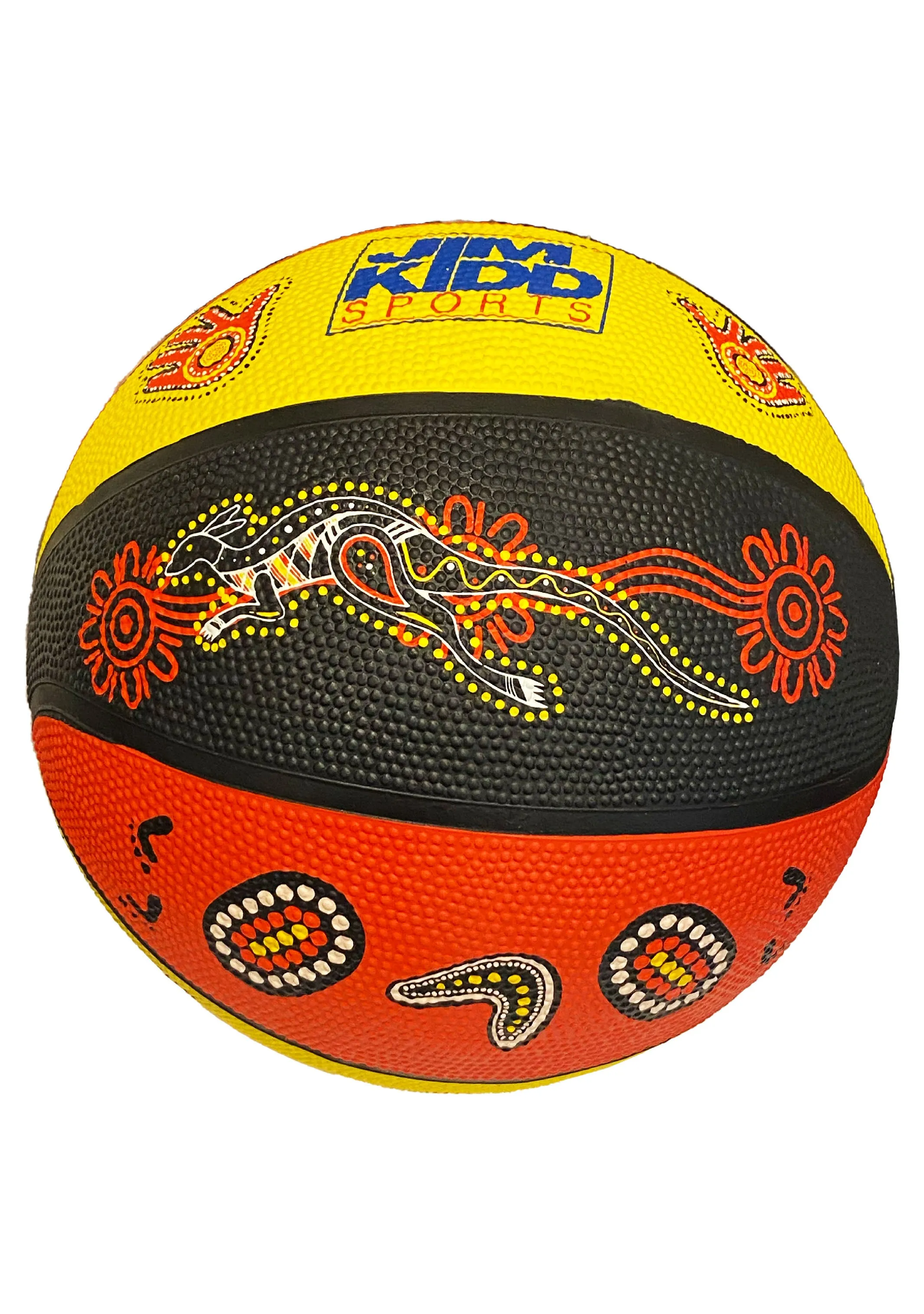 BURLEY JKS Rubber Indigenous Basketball Size 5 and 7 - Buy Now!