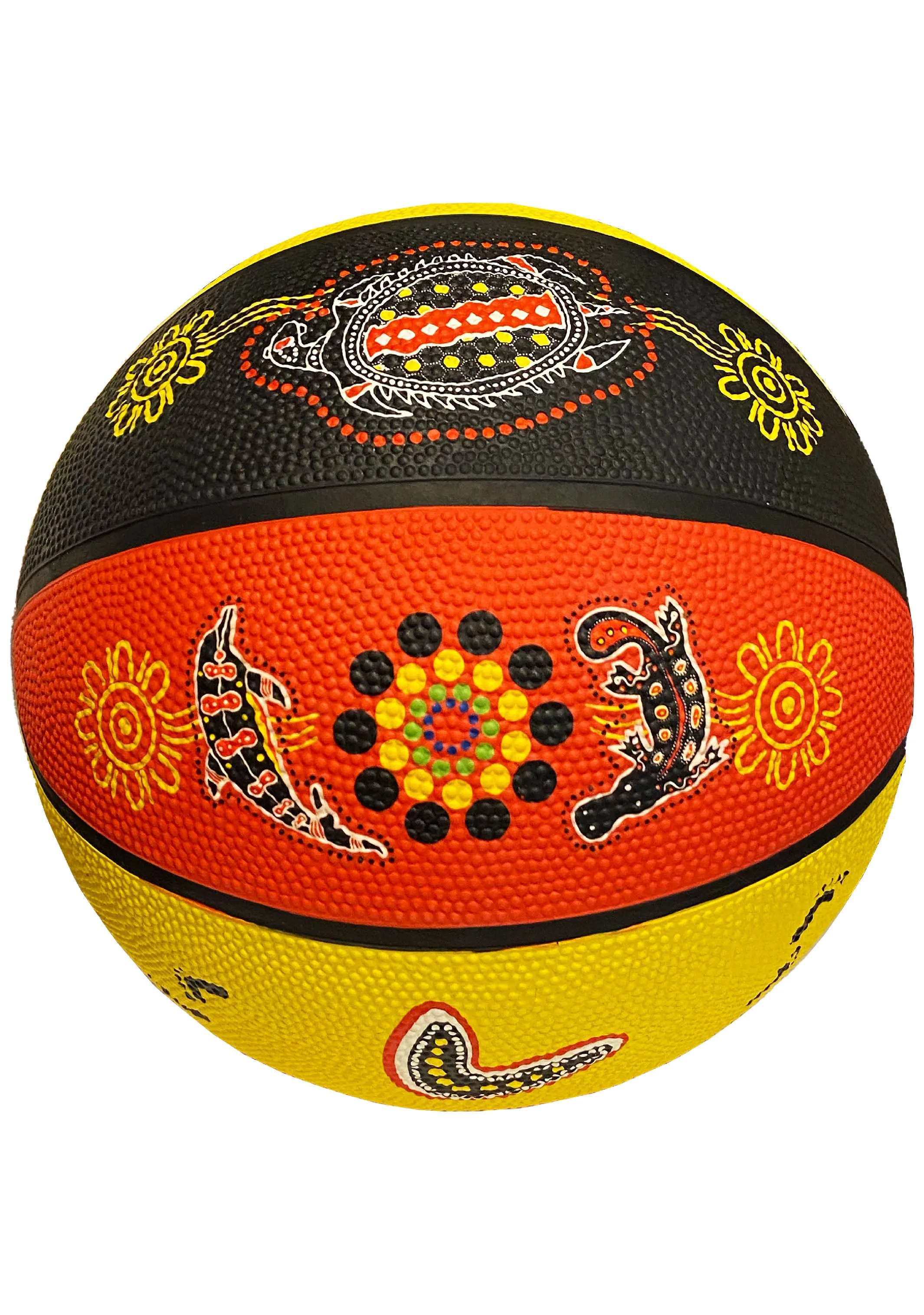 BURLEY JKS Rubber Indigenous Basketball Size 5 and 7 - Buy Now!