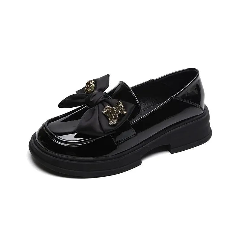 Casual Leather Low Heel Loafers for Women - W523-6 Shoes