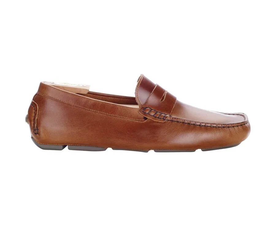 Chestnut Men's Moccasins - SEACREST II