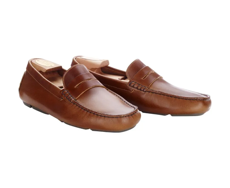 Chestnut Men's Moccasins - SEACREST II