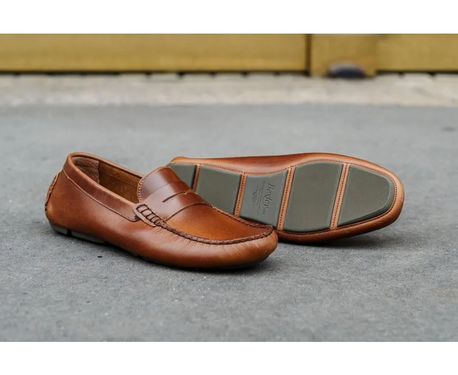 Chestnut Men's Moccasins - SEACREST II