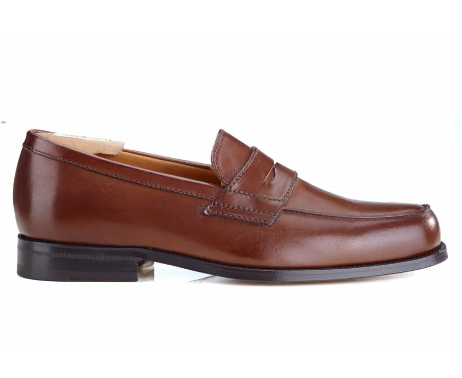 Chestnut Men's penny loafers - WEMBLEY CLASSIC