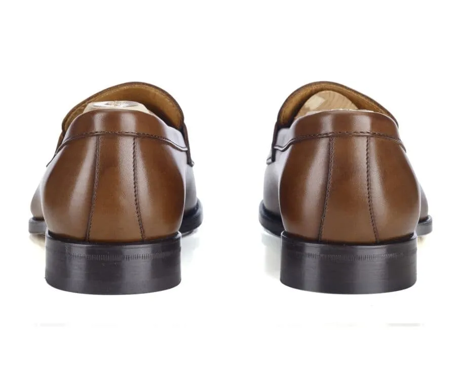 Chestnut Men's penny loafers - WEMBLEY CLASSIC