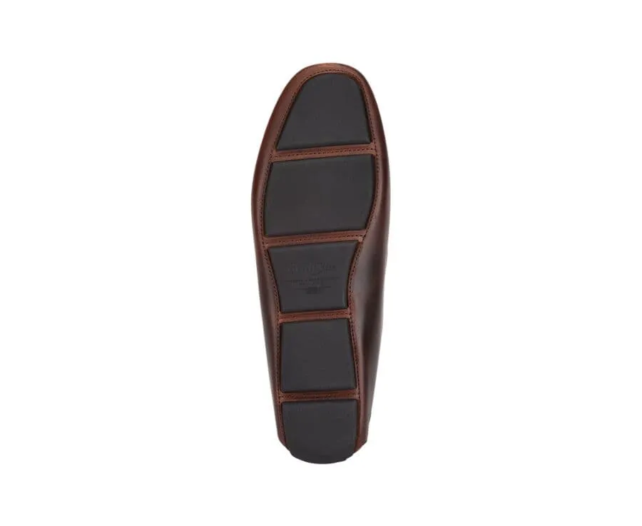 Chocolate Men's Driving Moccasins - SEACREST II